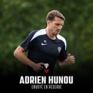 Adrien Hunou envoyé en réserve